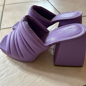 Women's Purple-Lilac Heeled Mules/Circus Sam Edelman